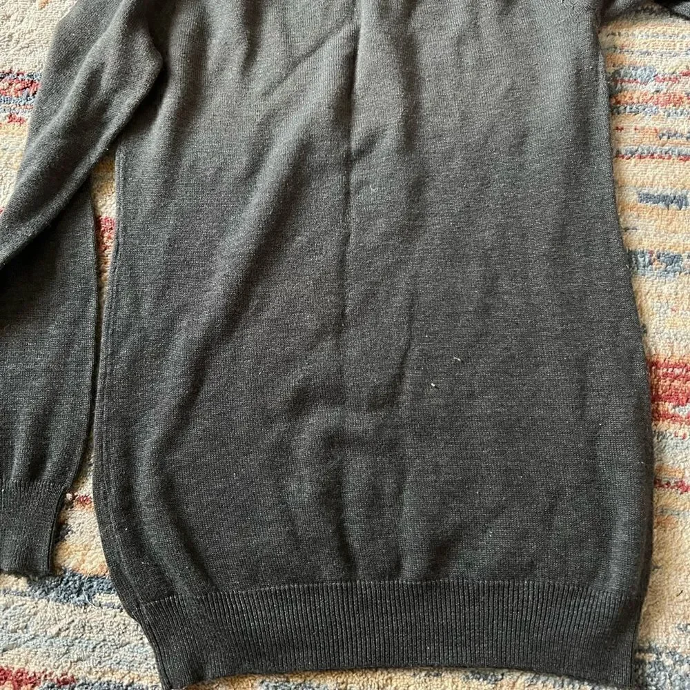 Girls long sleeve sweater with silver sequin star detail